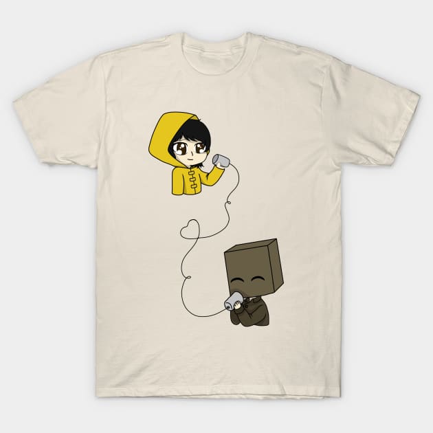 little nightmares mono and six chibi T-Shirt by LillyTheChibi